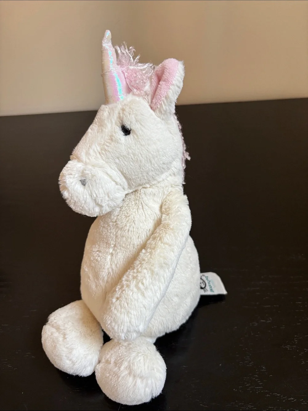 Jellycat Bashful Unicorn Pink and White Plush